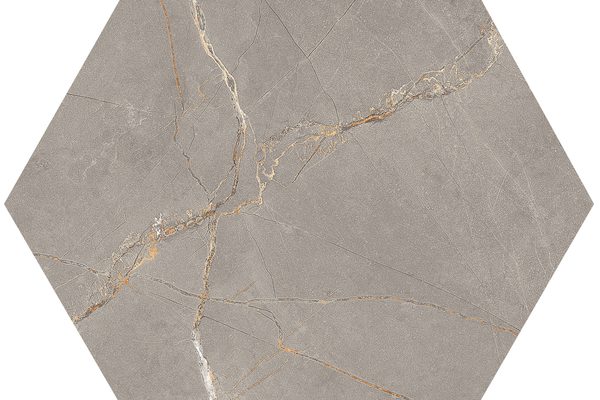 Pulpis Gray 7.8" x 8.82" x 1/4" Hexagon | MLW Surfaces